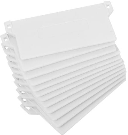 Mobestech 12pcs Vertical Blinds Plastic Bottom Plates Blinds Accessories 89mm Base Plates Curtain Parts Replacement for Window