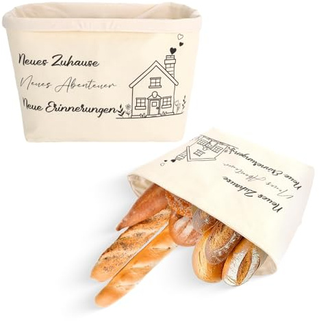 Cestino per il pane, regalo per l'inaugurazione della casa, nuova casa, avventura e ricordi, ideale come regalo