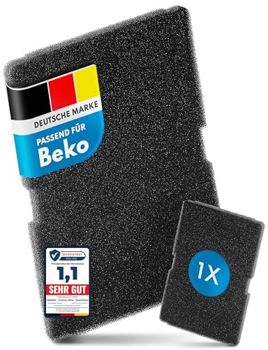 1 filtro per asciugatrice adatto per asciugatrici Beko, Grundig, Blomberg, Smeg – Ricambio per 2964840100 2964840200 – Filtro per asciugatrice a pompa di calore – Filtro in spugna su misura 245 x 155