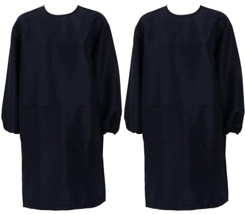 minkissy 2 Stück Friseur-Overalls Formelle Kleider Mit Ärmeln Schwarze Formelle Kleider Schwarzes Kleid Für Frauen Rote Schürzen Für Erwachsene Haarschneideumhang Friseurumhang