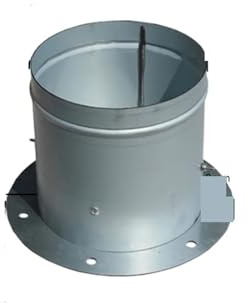 SSIMOO Galvanized Air Damper Valve Air Duct Damper for Ventilation Pipe Valve with Flange Kindly (Color : C)