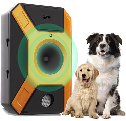 Antibell für Hunde,Ultraschall Hunde Anti Bellen Gerät,3 Einstellbare Frequenz Automatisches Anti Bellen Gerät,Wiederaufladbares Antibell für Kleine Mittel Große Hunde,Sicher Hundebellen Stoppen