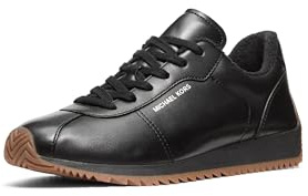 Michael Kors Women's Rhodes Trainer, Black, 10