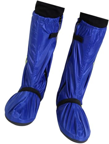DIYEAH Copriscarpe Impermeabili Riflettenti in Oxford Regolabili Copertura Antiscivolo per Stivali da Pioggia e Neve Uomo Donna Protezione Resistente per Scarpe in Condizioni Climatiche