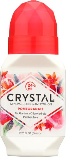 Crystal Body Deodorant Roll-On Pomegranate, 2.25 oz
