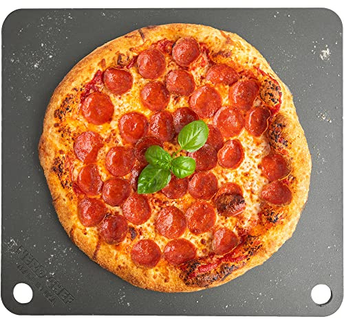 NerdChef Piedra de acero – Superficie de horno de alto rendimiento para pizza (0.25 pulgadas de grosor, estándar)