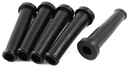 sourcing map 5pcs Manchon Protection de Fil Câble électrique en Caoutchouc Embout pour Coque Coffre pour Meuleuse d'angle