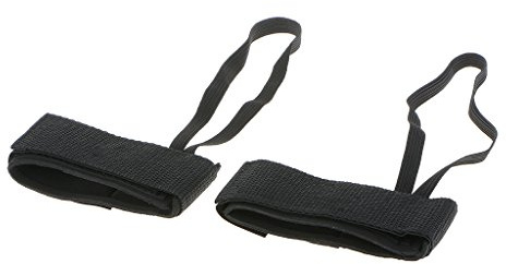 CUTICATE 2pc Black Durable Bodyboard Fin Saver Leashes Flippers Swim Dive Fins Tether