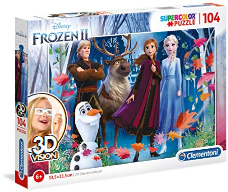 Puzzle SuperColor 3D Vision 104 Frozen 2