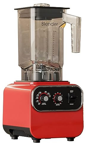 Licuadora For Batidos, Licuadora Alto Rendimiento De 1600W For Cocina Con 8 Programas Preestablecidos, Control 10velocidades, Licuadora Potente De 30000 RPM, Licuadora For Triturar Hielo (Color : Red