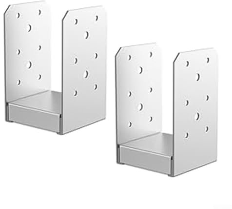 2 pz 4 × 4 pollici post base base, polvere di metallo cemento ancoraggio staffe regolabili kit recinzione per supporto ponte