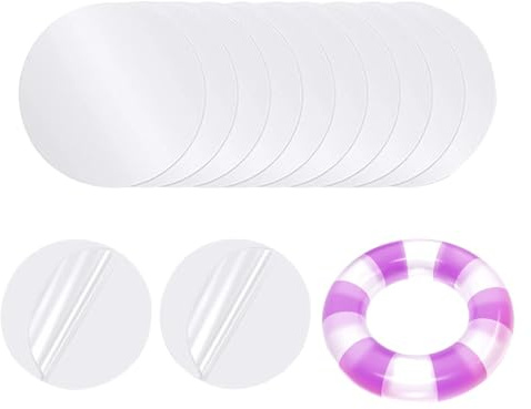 Monozoz Kit de réparation de Matelas Gonflable – Kit de réparation de Piscine en TPU imperméable – Adhérence, Ruban de réparation Transparent, kit de réparation de bâche pour Piscine Gonflable