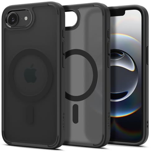 Spigen iPhone 17e / iPhone 16e Hülle Signature Ultra Hybrid MagFit Case Handyhülle, Kompatibel mit MagSafe Zubehör -Frost Black