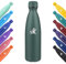 KollyKolla Thermosflasche 750ml, Vakuum Trinkflasche Edelstahl, Wasserflasche Auslaufsicher, BPA-Frei Thermoskanne Kohlensäure Geeignet, für Sport, Schule, Yoga, Sport, Fahrrad, Camping - Olivgrün