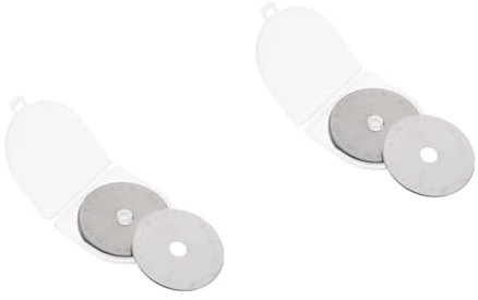 HOMSFOU 1 juego Cuchillas De Repuesto Para De Tela Cortadores De Tela Circulares Cortadores De Tela Giratorios 7 Unidades Color Plateado 10 piezas
