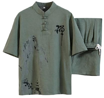 RUMAOZIA Kungfu Tang Traje de Hombre Tradicional Chino Artes Marciales Taichi Shaolin Wushu Qigong Manga Larga Bordado Casual Casual Ropa Casual Ropa Uniforme Chaqueta Pantalones Urbanos Elegante Wear