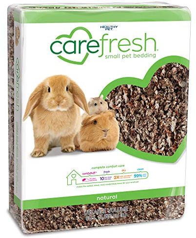 Carefresh 99% Dust-Free Natural Paper Small Pet Bedding with Superior 10 Day Odor Control & Absorption, for Guinea Pigs, Hamsters, Rabbits, & Rats, 60 L