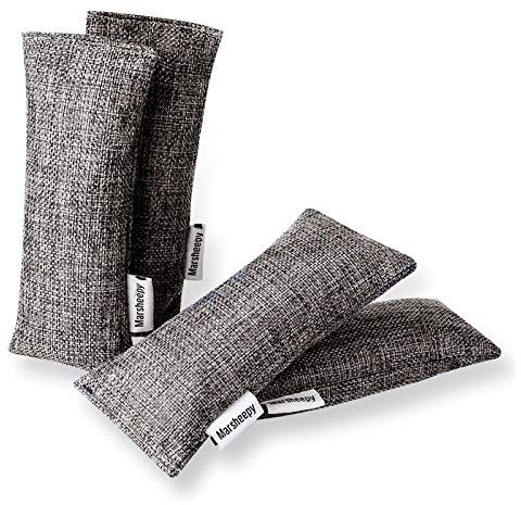 Marsheepy 12 Pack Charcoal Shoe Deodorizer Bags, Bamboo Charcoal Air Purifying bags, Odor Absorber, Odor Eliminator for shoes, Home, Closet, Pet