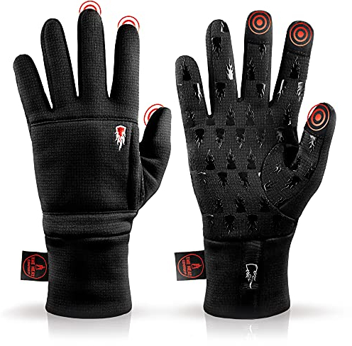 THE HEAT COMPANY – Wind PRO Liner - Windabweisende Handschuhe - Premium Qualität - Wasserabweisend - Touchscreen Handschuhe Herren & Damen - Winterhandschuhe: Fahrradhandschuhe