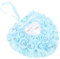 EXCEART Sky-Blue Heart Rose Ring Pillow with Rhinestones and Ribbon - Romantic Ring Storage Box for Wedding Ceremony, Proposal, Anniversary, Valentine'S Day