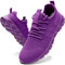 MGNLRTI Chaussures de course à pied pour femme - Chaussures de tennis - Chaussures de sport à enfiler, violet, 40 EU