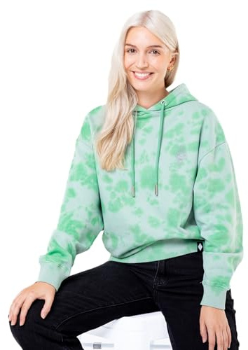 Borussia Mönchengladbach Damen Hoodie Batik | Offizieller Fanartikel Fohlenshop | Mintgrüner Kapuzenpullover für Frauen (DE/NL/SE/PL, Alphanumerisch, L, S, Regular, Regular, Mintgrün)