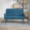 Xichuzi Sitzbank, Flur Möbel, Sitzbank Esszimmer, Bettbank, Flur Deko, Sitzhocker, Truhenbank, Truhenbank, Schlafzimmer Möbel, Blau 108x79x79 cm Samt