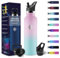 Thermosflasche, 500ML BPA-Frei, Trinkflasche Edelstahl, Auslaufsichere Isolierflasche Doppelwandig, Wasserflasche, Thermoskanne, mit Strohhalm, Trinkflasche Kohlensäure Geeignet