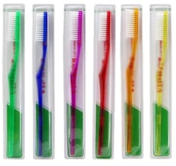 Spazzolino da denti manuale Set di 6 spazzolini da denti con setole dure for adulti Spazzolino