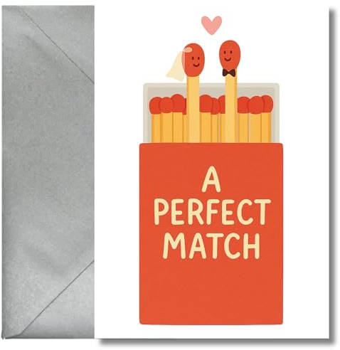 LimaLima Wedding Card Congratulations Just Married Funny Perfect Match New Mr & Mrs