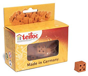 Teifoc Construction - T906701 - Brique - Rouge - Demi - 30 pièces