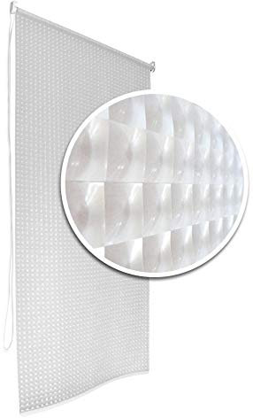 Tropik Home 3D Bathroom Shower Curtain Roller Blind Extra Long, 4 Width Sizes (80 x 240CM)