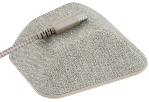 Smartish® Magnetic Cord Holder - Cable Wrangler Organizer with Magnet Clips for Charger Management on Desktop, Nightstand for USB-C + Lightning - Lightly Toasted Beige