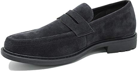 Mocasines De Ante Oxford Zapatos Elegantes Casual Para Hombre, Negro , 43 EU
