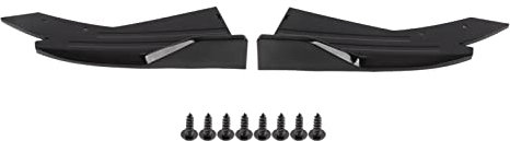 Protecteur Canard, Spoiler arrière Diffuseur de lèvre de pare-chocs Séparateur Protecteur Canard Jupe latérale Noir brillant ABS Kit de carrosserie universel pour voitures