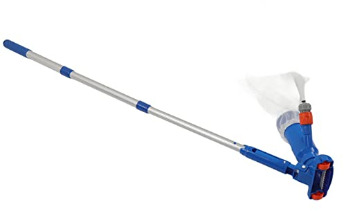 Tyenaza Aspirador para Piscina, Aspirador de Chorro De SPA para Piscina, Limpiador Subacuático para Nadar con Cepillo Y Poste De 45 para Piscina sobre El Suelo/Hinchable/Jacuzzi/Estanque(EU)