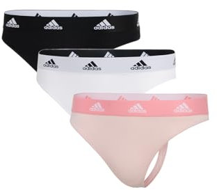 adidas Damen Thong (3PK) -Sport Active Comfort Cotton Unterwäsche, 931 Assorted, XL (3er Pack)