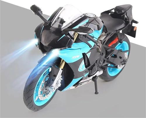 HFMXZHI Modèle réduit de Moto Motos pour R1M 1/9 en Alliage, Jouets Modèles Miniatures Moulés sous Pression avec Roues Légères