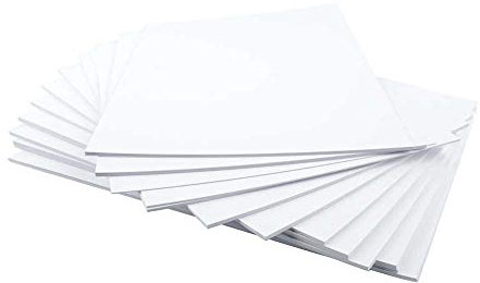House of Card & Paper Lot de 50 feuilles cartonnées blanches A4 250 g/m²