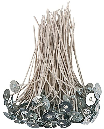 EUPNHY CD Series Candle Wicks for Soy Candles,100pcs CD 8 6 Pretabbed Wicks,Cotton & Paper Wicks for Candle Making.