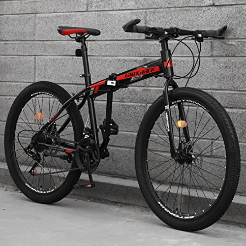 DENEST Mountainbike 26 Zoll Herren Fahrrad, Klapprad mit schutzblech, 21 Gang-Schaltung - Herrenrad, Fahrräder Doppelte Scheibenbremsen, 26 inches