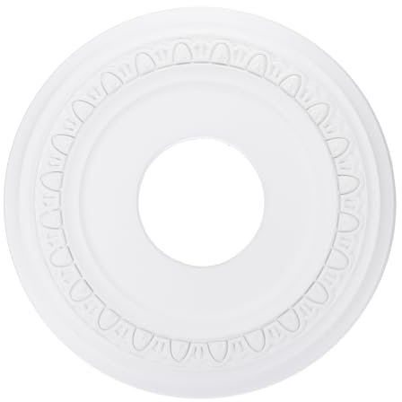 PATIKIL Médaillon de Plafond, 30 x 10 cm PU pour Luminaire de Plafond Chandelier Médaillon de Plafond en Forme de Pétales pour Couvrir les Luminaires de Plafond, Blanc