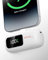 Galeces 5000mAh Mini Powerbank, PD 20W Schnellladen Externer Akku Kleine USB C Powerbank Compact LCD Digitalanzeige Akkupack Kompatibel mit iPhone 16/15 Samsung Huawei iPad USB-C-Telefone usw (Weiß)