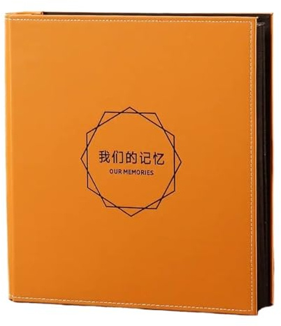 Álbum De Fotos Álbum de fotos 1000 de 5 pulgadas, álbum conmemorativo familiar de gran capacidad, estilo de inserción álbum de registro de crecimiento de 6 pulgadas, álbum de fotos(Brown A5-inch)
