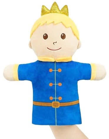 Marionetta a Mano Peluche per Bambini | Teatrini da per Fiabe e Giochi di Ruolo | Bambola Interattiva Educativa Per Famiglie E Asilo