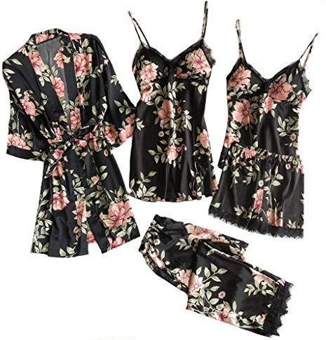 Lot de 5 bodies en dentelle - Sous-vêtements - Peignoir, pyjama, short court - Satin