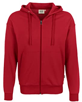 HAKRO Jacke mit Kapuze - 605 - rot - Größe: S