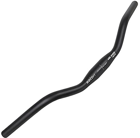 Satori MELANGE MEDIUM Trekking Commuting Bike Bicycle Aluminum Alloy Swept Back Flat Handlebar 31.8x595mm - Rise 40mm - Sweep 40 Degree