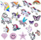 20 Stück Einhorn Bügelflicken Kinder Flicken zum Aufbügeln Patches Bügelbilder Für Textilien Aufnäher Patches Bügelbilder Kinder Bügel Patche Bügelaufkleber Für DIY T-Shirt Jeans Taschen Mützen
