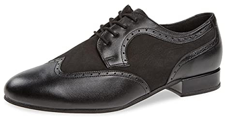 Diamant Chaussures de Danse Hommes 089-026-145-V - Cuir/Nubuck Noir - Extra Large - Talon Standard de 2 cm - Taille: UK 11,5